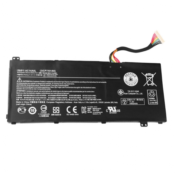 52.5Wh AC14A8L Battery For Acer Aspire V 15 Nitro (VN7-591G-71QN)