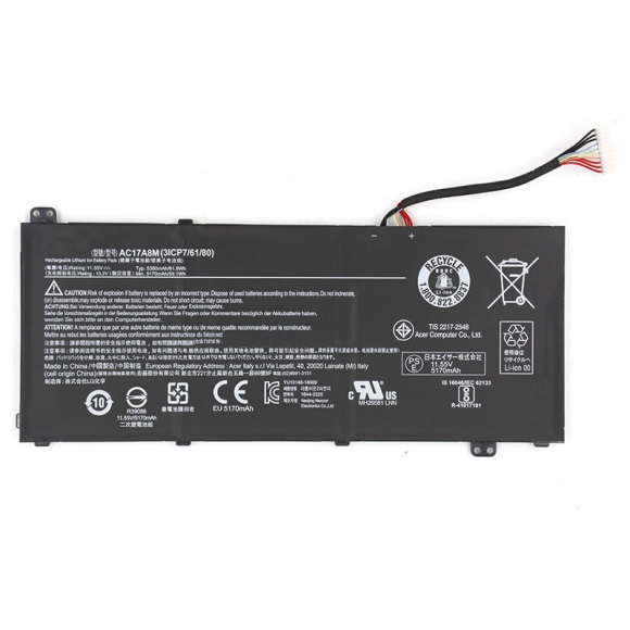 61.9Wh AC17A8M Battery For Acer Aspire 5 (A514-51-391A)