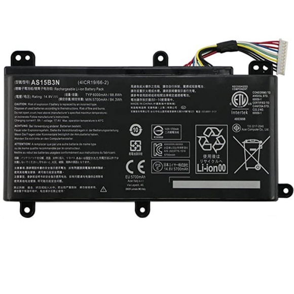 88Wh Battery For Acer AS15B3N