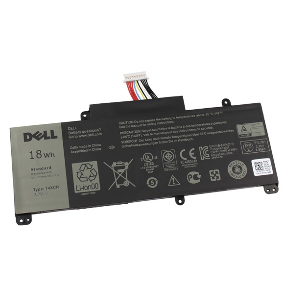 Original Dell 074XCR 74XCR VXGP6 X1M2Y Battery 18Wh