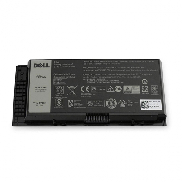 Original 65Wh Dell 72KRT Battery