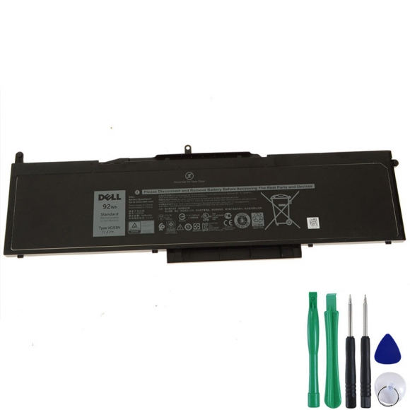 Original Dell 0WFWKK WFWKK VG93N NY5PG Battery 92Wh