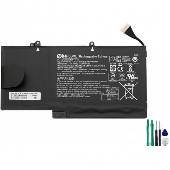 Original 43Wh HP Envy 15-u000ew (J1R99EA) Battery