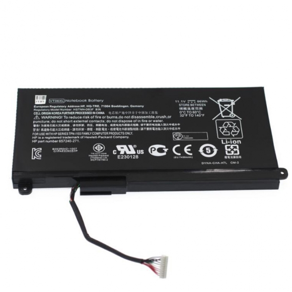 Original HP Envy 17-3000eg A2Q41EA Battery 86Wh