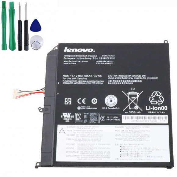 Original 42Wh Tablet Lenovo ThinkPad Helix 3697 Battery