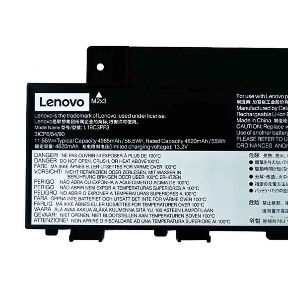 Original Lenovo IdeaPad 5 14IIL05 81YH Battery 56.5Wh