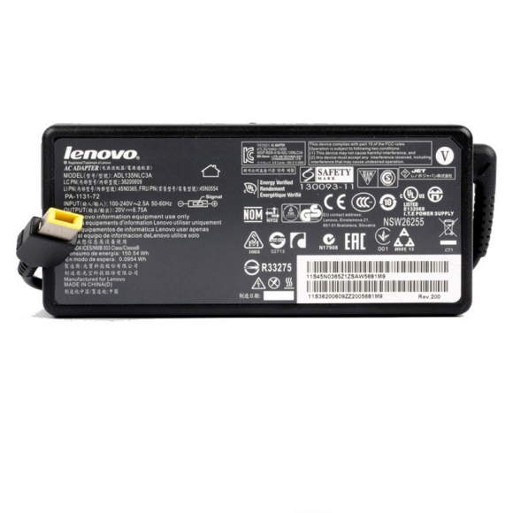 Original Lenovo ThinkPad S5 2nd Gen 20JA Charger Adapter 135W